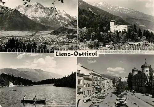 AK / Ansichtskarte Lienz Tirol Gesamtansicht mit Apenpanorama Schloss Innenstadt See Kat. Lienz