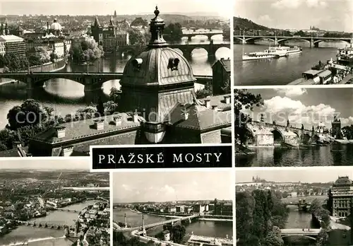 AK / Ansichtskarte Praha Prahy Prague Prazske mosty Prager Bruecken Kat. Praha