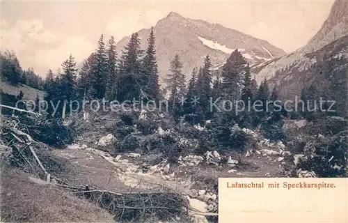 AK / Ansichtskarte Karwendel Lafatschtal Speckkarspitze Kat. Schwaz