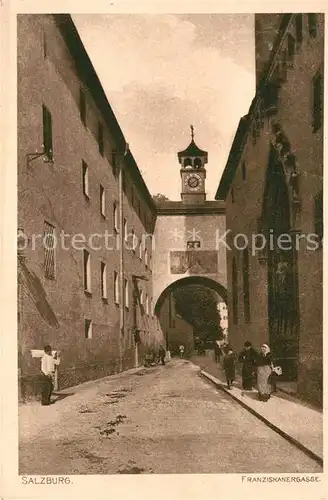 AK / Ansichtskarte Salzburg Oesterreich Franziskanergasse Kat. Salzburg