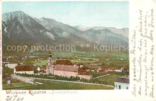 AK / Ansichtskarte Innsbruck Wiltener Kloster Kat. Innsbruck