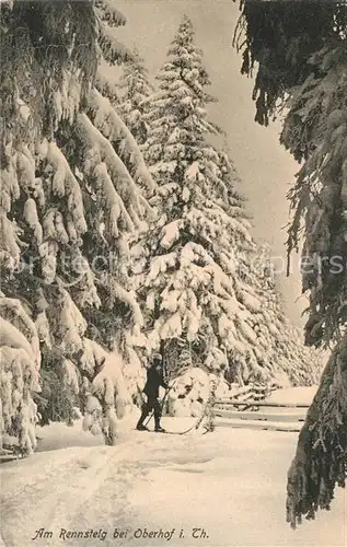 AK / Ansichtskarte Oberhof Thueringen Rennsteig Winter Kat. Oberhof Thueringen