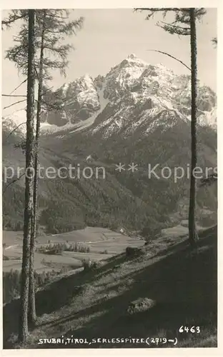 AK / Ansichtskarte Stubaital Serlesspitze Kat. Neustift im Stubaital