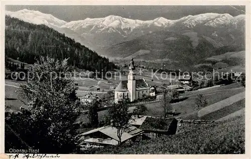 AK / Ansichtskarte Oberau Tirol Kirche Panorama Kat. Wildschoenau