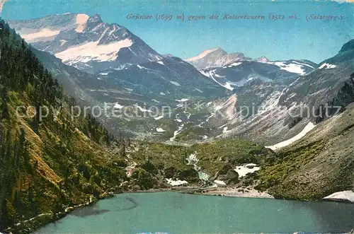 AK / Ansichtskarte Stubachtal Tirol Gruensee Kaisertauern Kat. Oesterreich