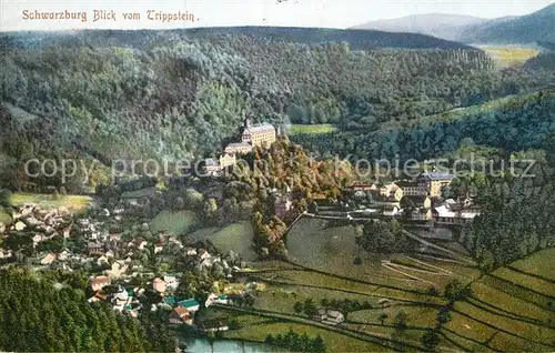 AK / Ansichtskarte Schwarzburg Thueringer Wald Blick vom Trippstein Kat. Schwarzburg