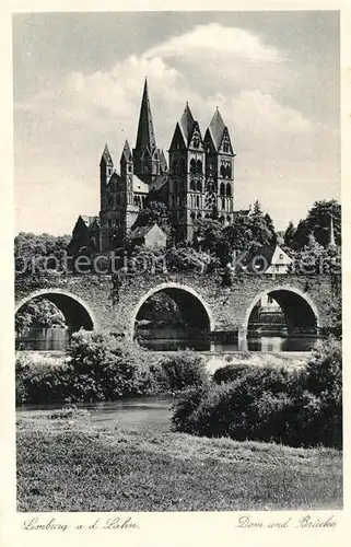 AK / Ansichtskarte Limburg Lahn Dom Bruecke  Kat. Limburg a.d. Lahn