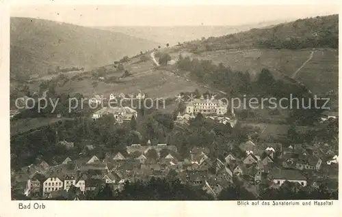 AK / Ansichtskarte Bad Orb Sanatorium Haseltal Kat. Bad Orb