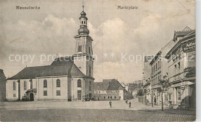 AK / Ansichtskarte Meuselwitz Marktplatz Kat. Meuselwitz Thueringen Nr