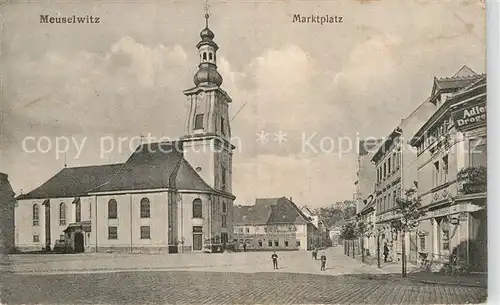 AK / Ansichtskarte Meuselwitz Marktplatz Kat. Meuselwitz Thueringen