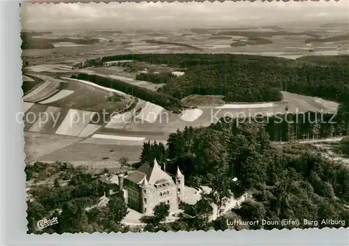 AK / Ansichtskarte Daun Eifel Fliegeraufnahme Burg Altburg Kat. Daun