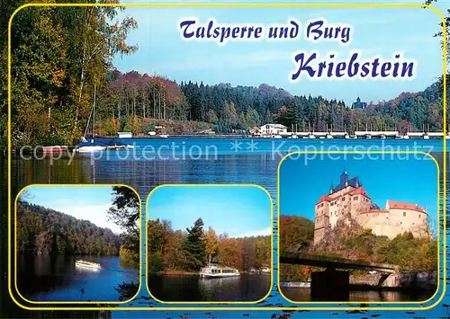 AK / Ansichtskarte Kriebstein Talsperre und Burg  Kat. Kriebstein