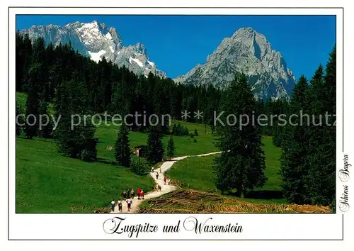 AK / Ansichtskarte Zugspitze mit Wascenstein Kat. Garmisch Partenkirchen