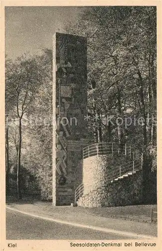 AK / Ansichtskarte Kiel Seesoldaten Denkmal bei Bellevue Kat. Kiel