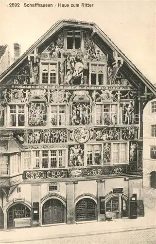 AK / Ansichtskarte Schaffhausen SH Haus zum Ritter Historisches Gebaeude Kat. Schaffhausen