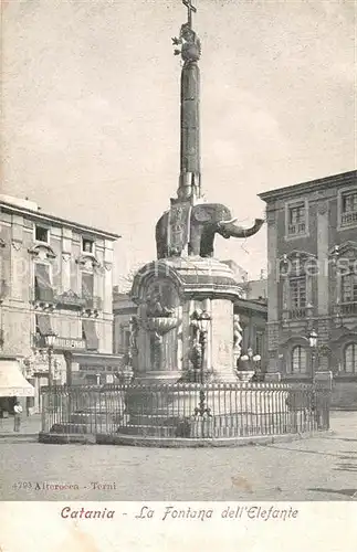 AK / Ansichtskarte Catania La Fontana dell Elefante Kat. Catania