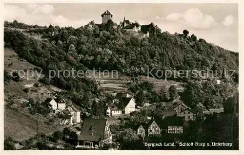 AK / Ansichtskarte Burg Wupper Schloss Burg und Unterburg Bergisch Land Kat. Solingen