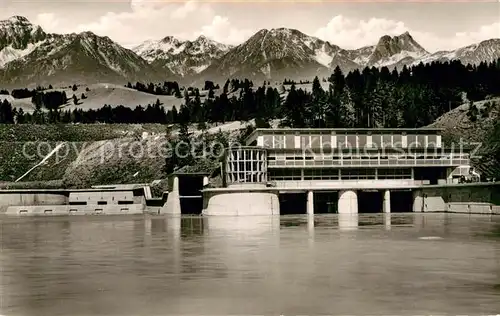 AK / Ansichtskarte Rosshaupten Forggensee Grosskraftwerk der Bayerischen Wasserkraftwerke Alpen Kat. Rosshaupten