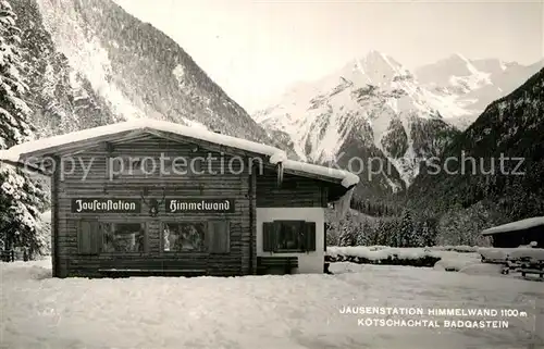 AK / Ansichtskarte Badgastein Jausenstation Himmelwand im Koetschachtal Alpen Kat. Bad Gastein