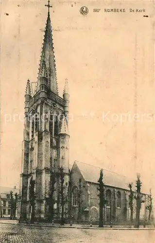 AK / Ansichtskarte Rumbeke West Vlaanderen Kerk Kirche Kat. 