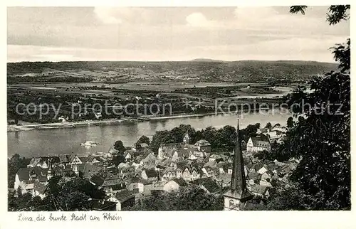 AK / Ansichtskarte Linz Rhein Stadtpanorama Kat. Linz am Rhein