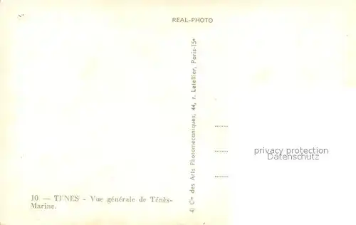 AK / Ansichtskarte Tenes Vue generale de Tenes Marine