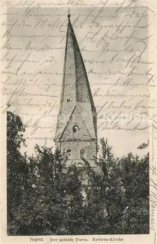 AK / Ansichtskarte Soest Arnsberg Schiefe Turm Reformierte Kirche