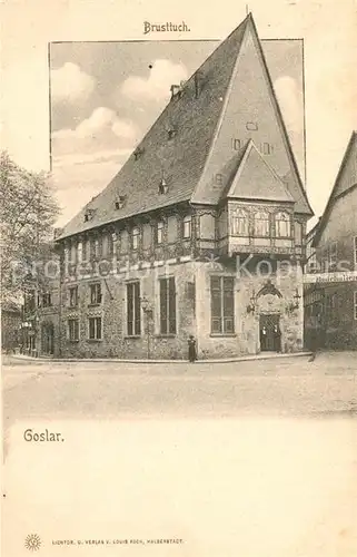 AK / Ansichtskarte Goslar Brusttuch Fachwerkhaus Historisches Gebaeude Kat. Goslar