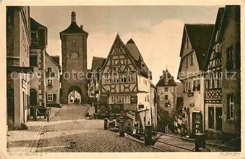 AK / Ansichtskarte Rothenburg Tauber Stadttor Kat. Rothenburg ob der Tauber