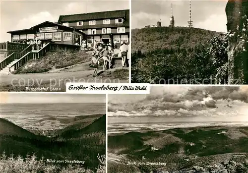 AK / Ansichtskarte Grosser Inselsberg Berggasthof Stoehr Sendemasten Panorama vom Inselsberg Kat. Brotterode