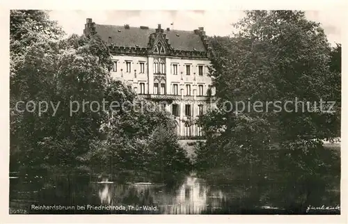AK / Ansichtskarte Reinhardsbrunn Schloss Teich Kat. Friedrichroda