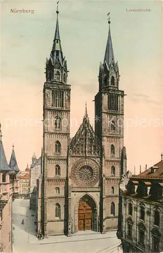 AK / Ansichtskarte Nuernberg Lorenzkirche Kat. Nuernberg