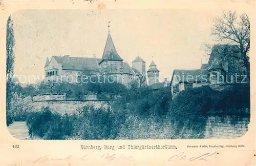 AK / Ansichtskarte Nuernberg Burg Thiergaertnertorturm Kat. Nuernberg