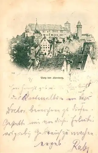 AK / Ansichtskarte Nuernberg Burg Kat. Nuernberg