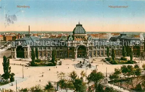 AK / Ansichtskarte Nuernberg Hauptbahnhof Kat. Nuernberg