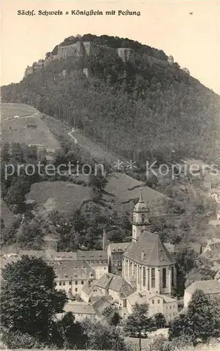 AK / Ansichtskarte Koenigstein Saechsische Schweiz Festung  Kat. Koenigstein Saechsische Schweiz