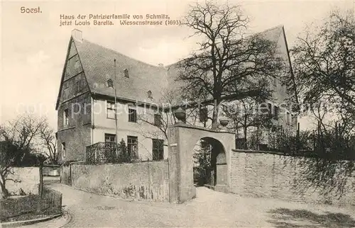 AK / Ansichtskarte Soest Arnsberg Haus der Patrizierfamilie von Schmitz Wiessenstrasse 