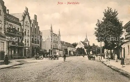 AK / Ansichtskarte Arys Ostpreussen Marktplatz Kat. Orzysz