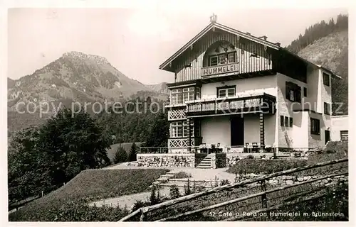 AK / Ansichtskarte Oberaudorf Cafe Hummelei Bruennstein Kat. Oberaudorf