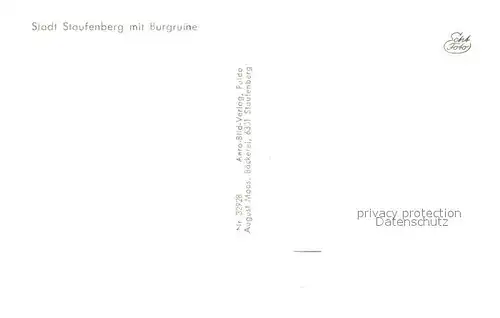 AK / Ansichtskarte Staufenberg Hessen Fliegeraufnahme Burgruine Kat. Staufenberg