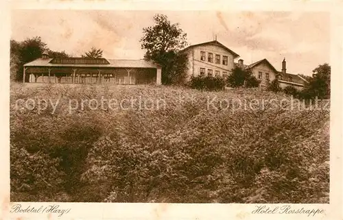 AK / Ansichtskarte Bodetal Harz Hotel Rosstrappe Kat. Treseburg