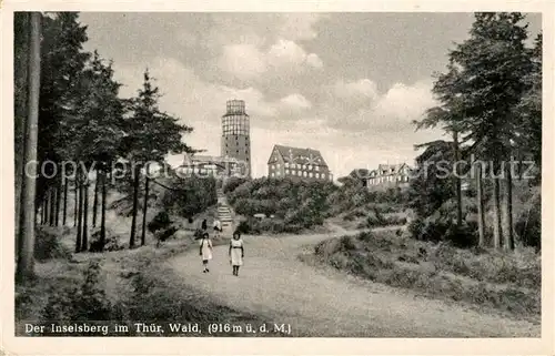 AK / Ansichtskarte Grosser Inselsberg Berghotel Aussichtsturm Thueringer Wald Kat. Brotterode