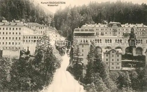 AK / Ansichtskarte Badgastein Wasserfall Kurort Kat. Bad Gastein