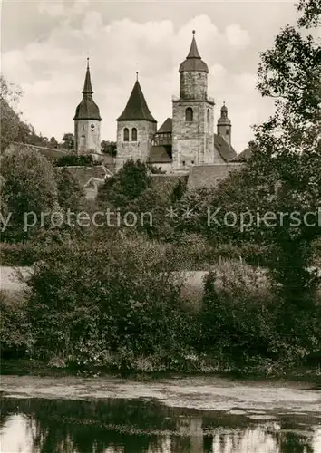 AK / Ansichtskarte Feuchtwangen Blick zur Kirche Kat. Feuchtwangen