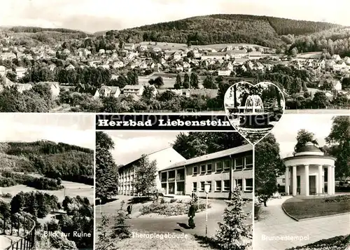 AK / Ansichtskarte Bad Liebenstein Panorama Blick zur Ruine Therapiegebaeude Brunnentempel Kat. Bad Liebenstein