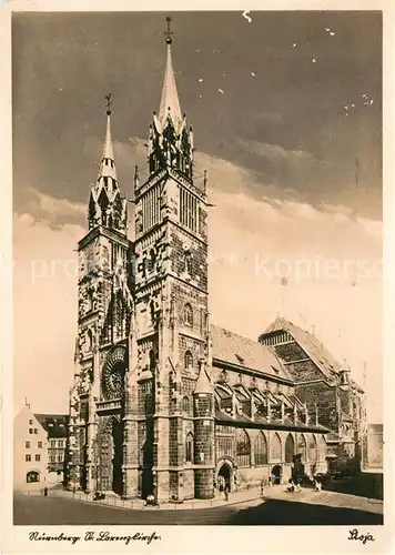AK / Ansichtskarte Nuernberg Lorenzkirche Kat. Nuernberg