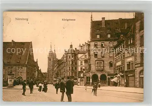 AK / Ansichtskarte Nuernberg Koenigstrasse Kat. Nuernberg