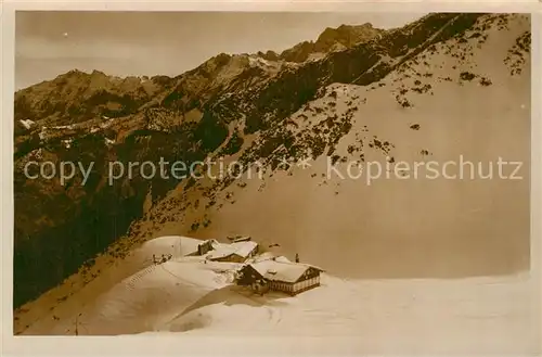 AK / Ansichtskarte Garmisch Partenkirchen Hochalm Wettersteinwand Karwendelsteingebirge Kat. Garmisch Partenkirchen