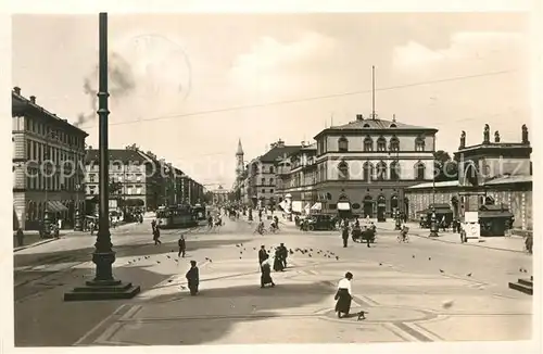 AK / Ansichtskarte Muenchen Ludwigstrasse Feldherrnhalle Kat. Muenchen