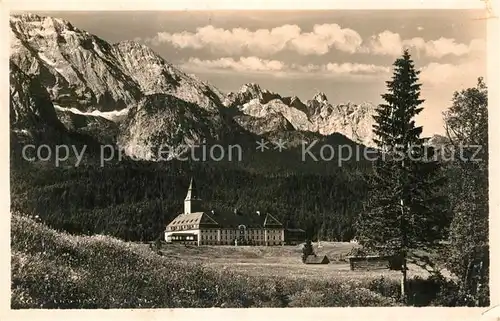 AK / Ansichtskarte Kruen Schloss Elmau Dreitorspitze Kat. Kruen